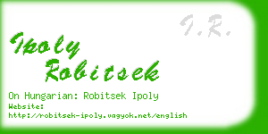 ipoly robitsek business card